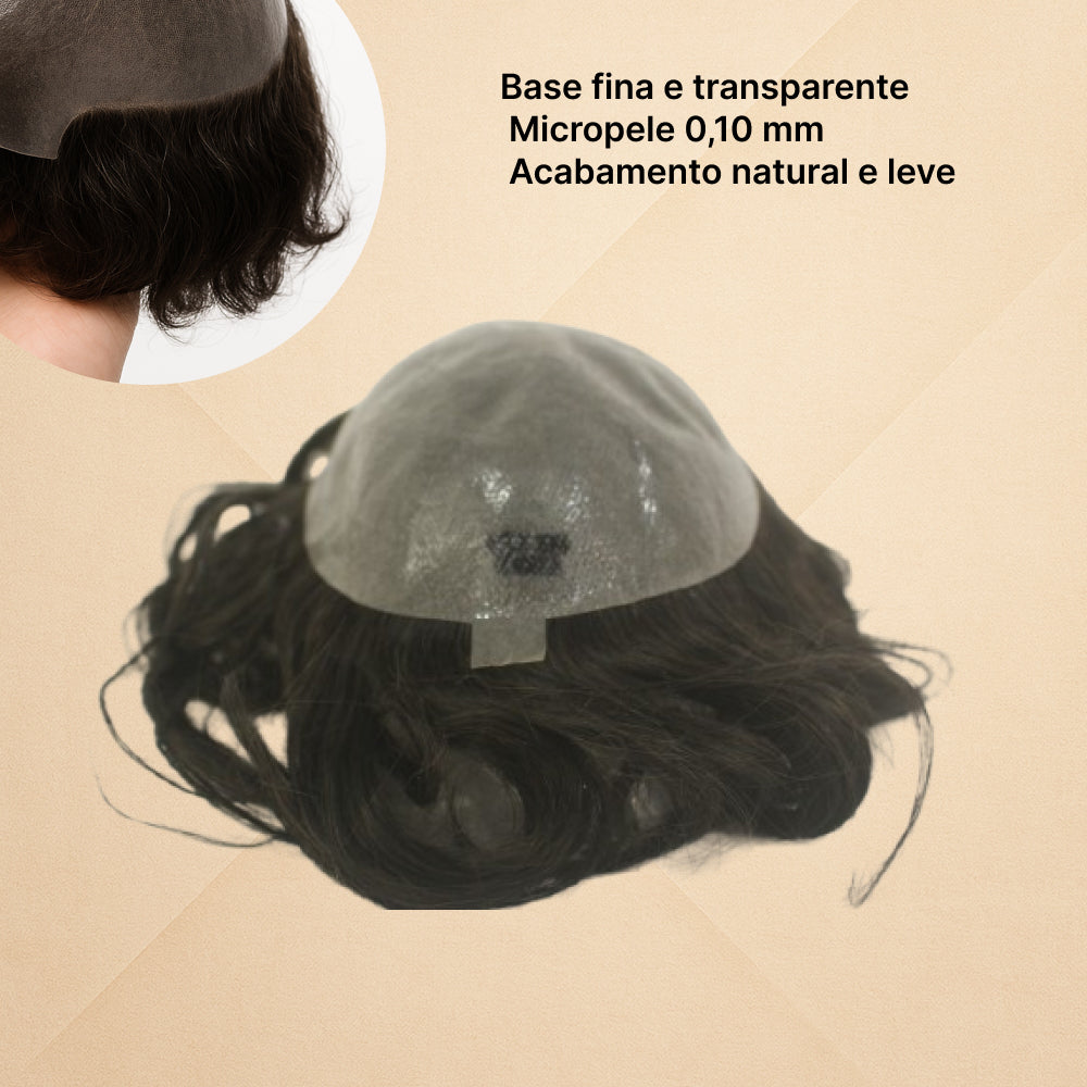 MALE HAIR PROSTHESIS KNOT - GUSTAVO MICROPELE BASE - (15X20)