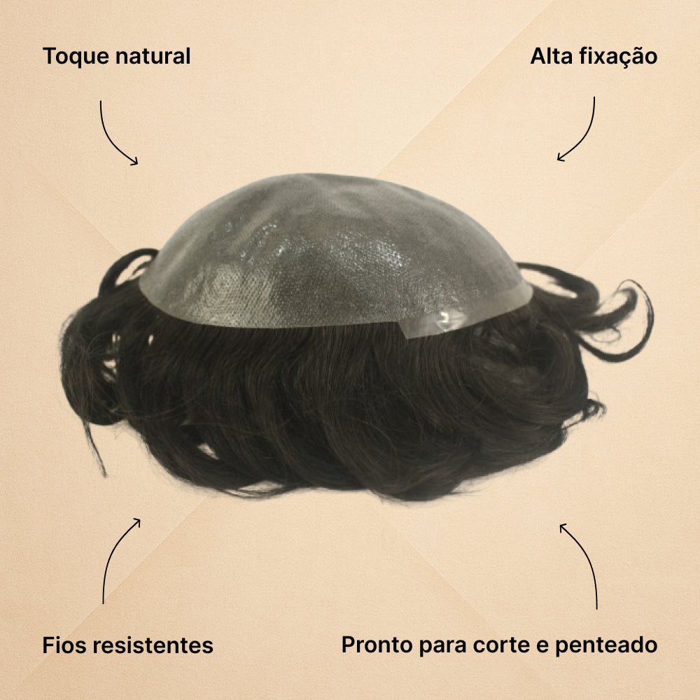 MALE HAIR PROSTHESIS KNOT - GUSTAVO MICROPELE BASE - (15X20)
