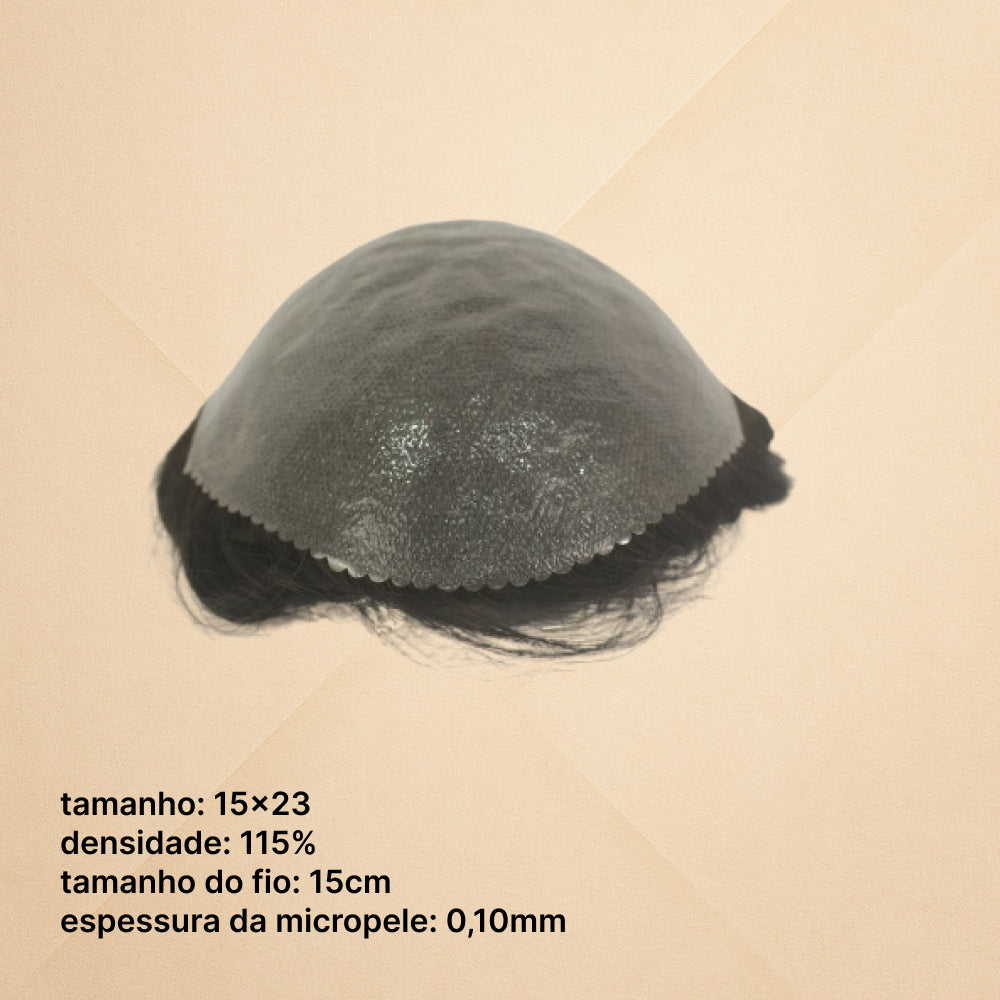 MALE HAIR PROSTHESIS KNOT - GUSTAVO MICROPELE BASE - (15X23)