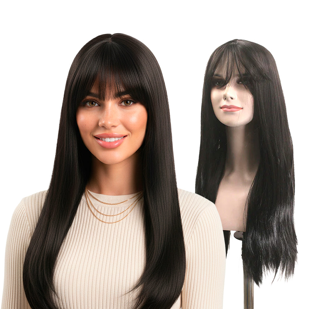 Angelica Long Straight Synthetic Wig