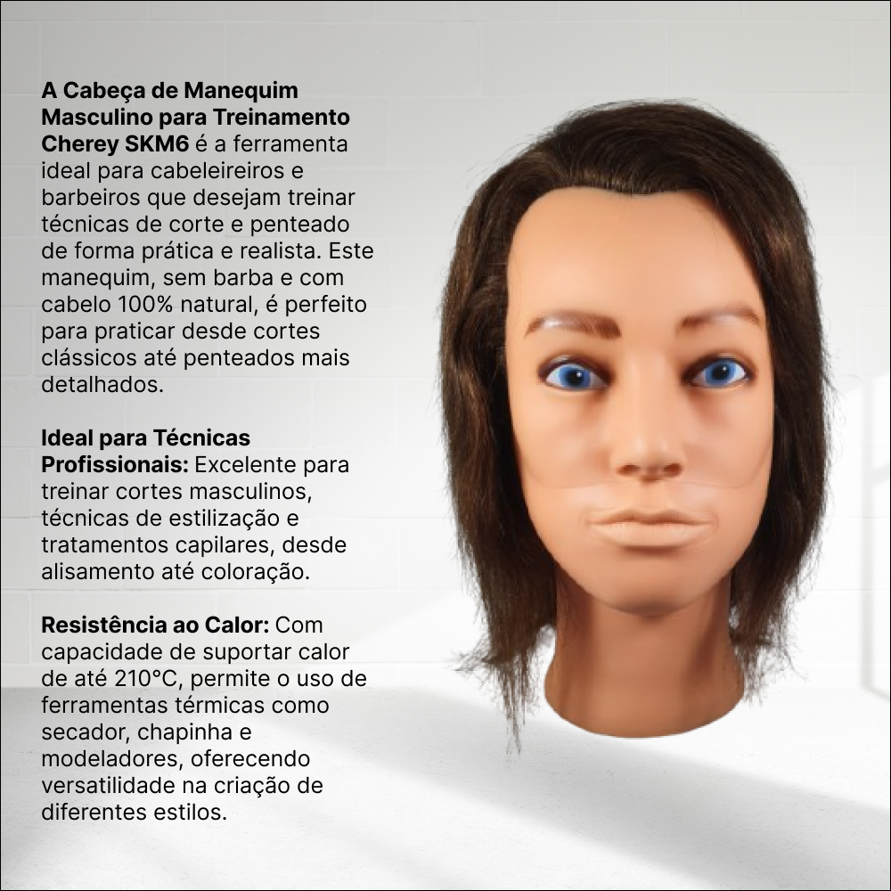 Manequim Natural  Masculino  S/barba