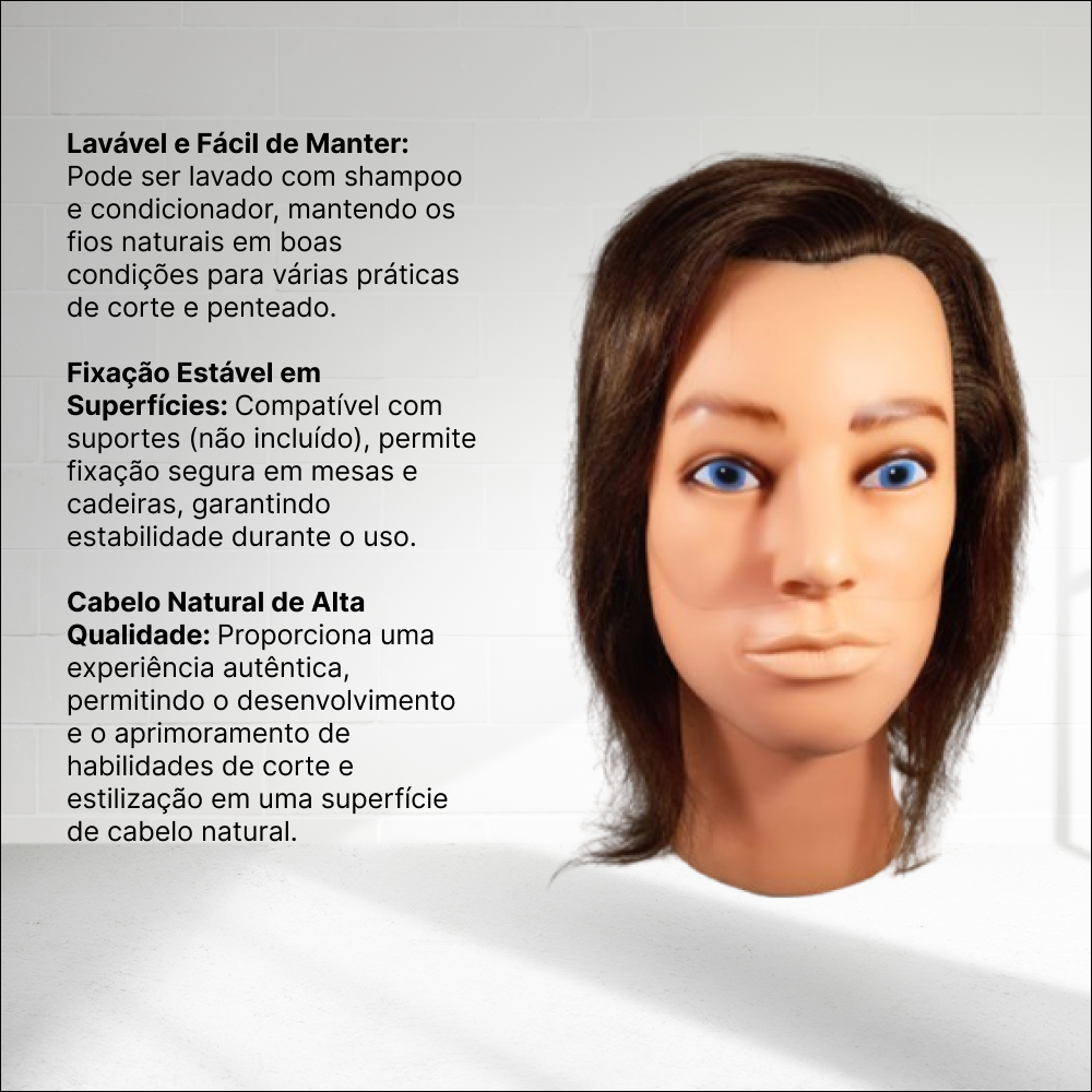 Manequim Natural  Masculino  S/barba