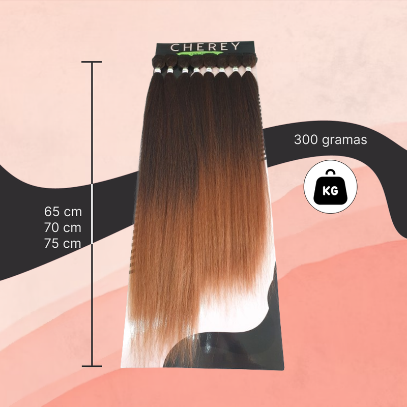 Cabelo Yaki Fibra Organica Lisa para Entrelace 300g 65-70-75