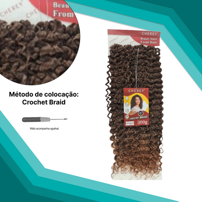 Cabelo Orgânico Percific Curl 300g 65cm para crochet braid