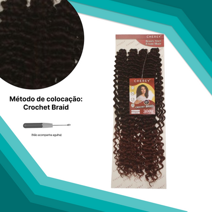 Cabelo Orgânico Percific Curl 300g 65cm para crochet braid