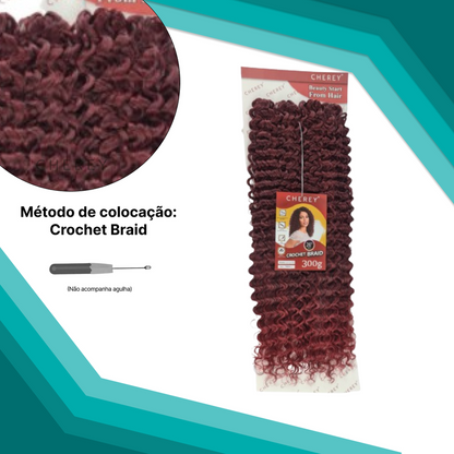Cabelo Orgânico Percific Curl 300g 65cm para crochet braid
