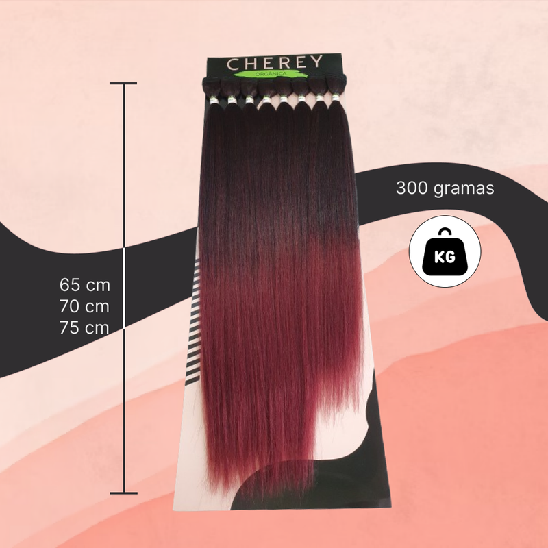 Cabelo Yaki Fibra Organica Lisa para Entrelace 300g 65-70-75