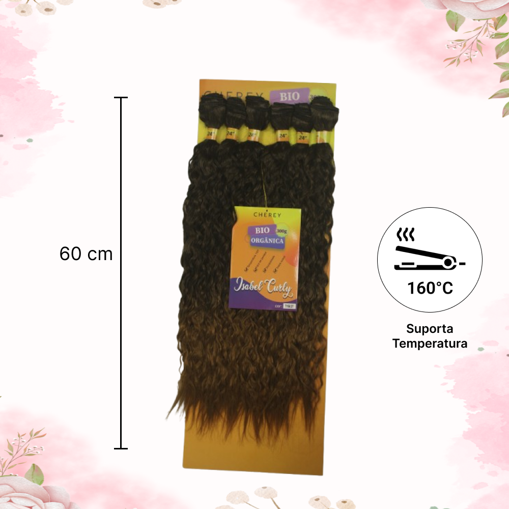 Isabel Curly Bio Fiber Hair 6x 300g For Interlacing
