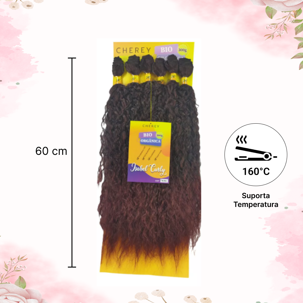 Isabel Curly Bio Fiber Hair 6x 300g For Interlacing