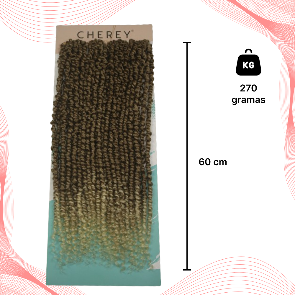 Cabelo Cacheado Passion Twist Crochet 270gr 60cm