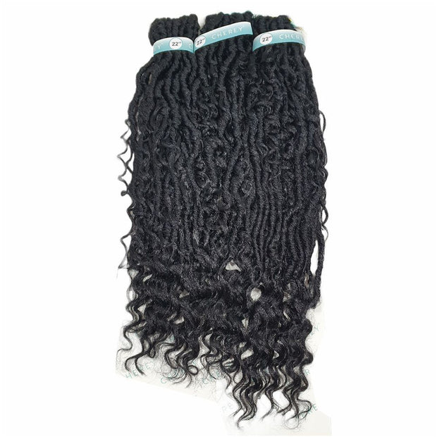 Cabelo Boho Goddess Loc Cherey Fibra Sintética 275g Para Crochet Braid