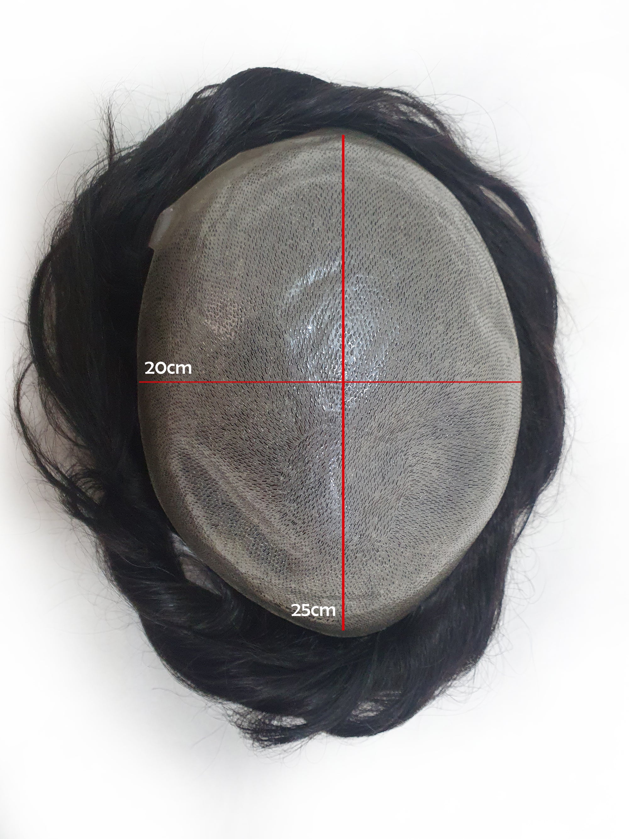 Oliver PU V Hair Prosthesis 20X25 6" #1B