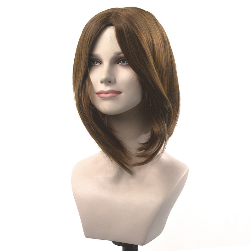Short Straight Rose Synthetic Wig