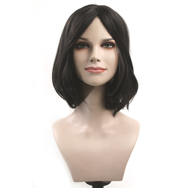 Short Straight Rose Synthetic Wig