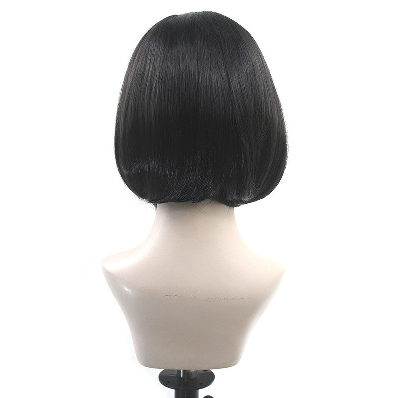 Short Straight Rose Synthetic Wig