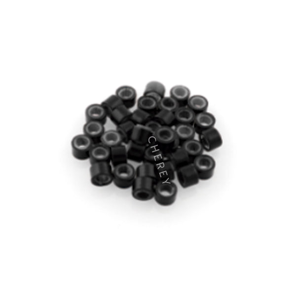 Argolinhas com Silicone 100PÇS #Preta