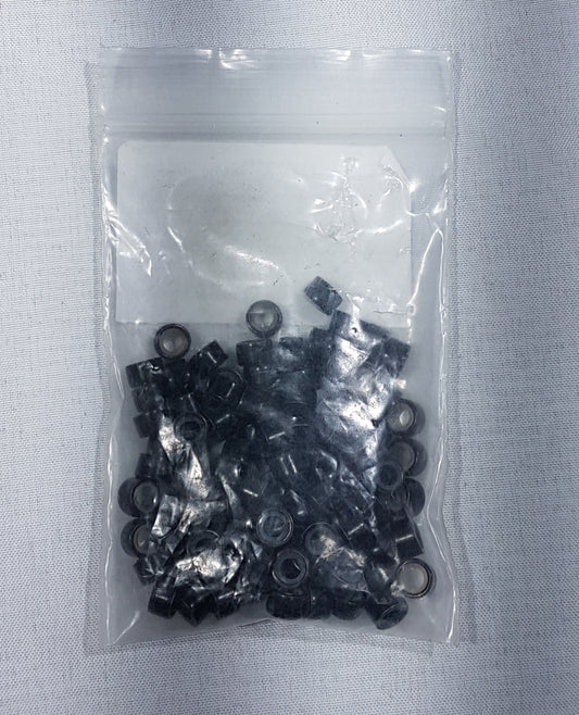 Argolinhas com Silicone 100PÇS #Preta