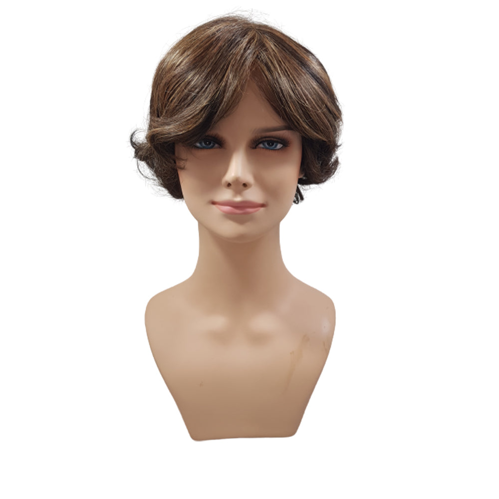 Peruca Cabelo Sintético Inteira à mão Modelo Célia curta